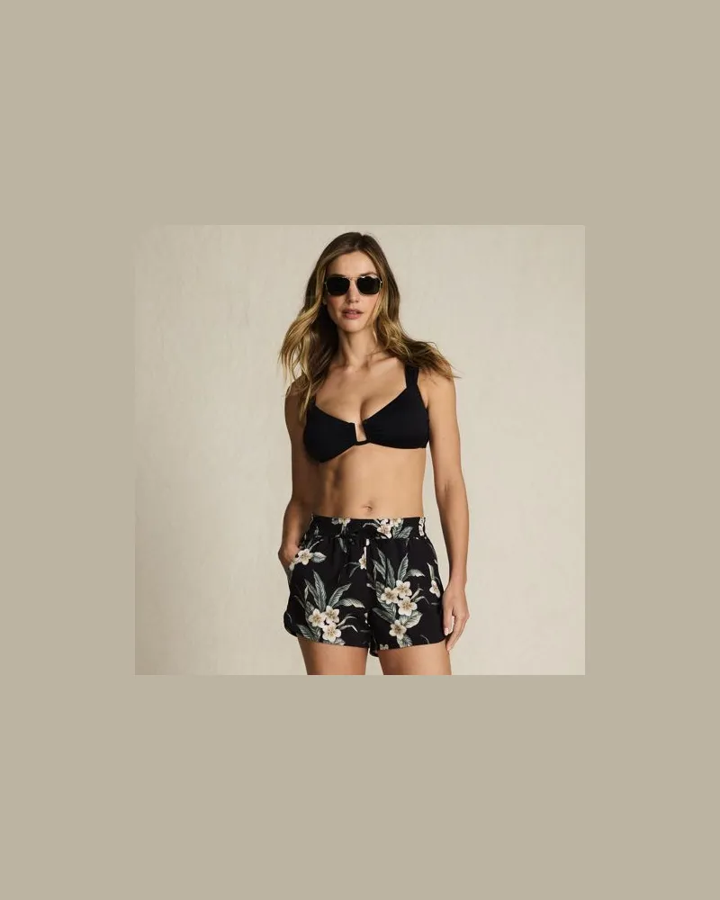 Lands' End Bikinitop mit U-Bügel, Damen, Größe regular, Schwarz, Elasthan, by Schwarz