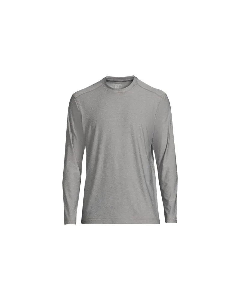 Lands' End Langarm-Badeshirt, Herren, Größe:60 regular, Grau, by Grau