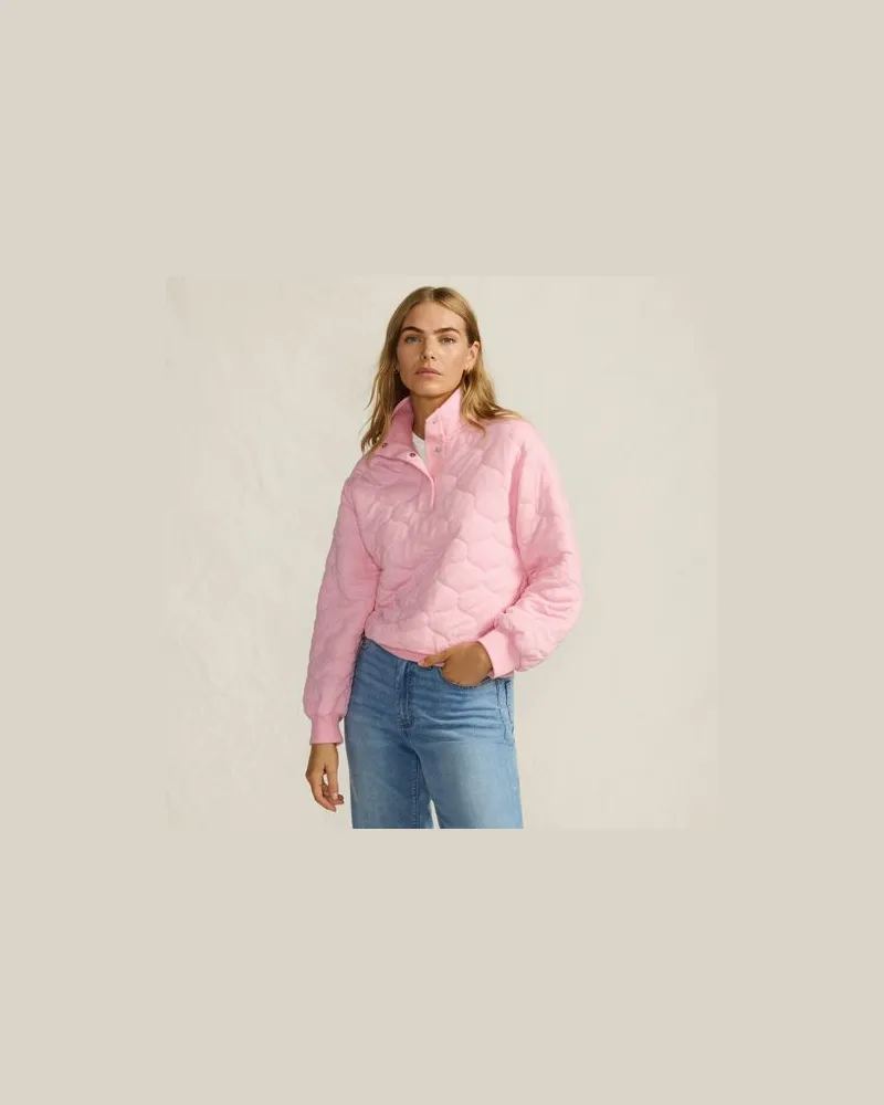 Lands' End Schlupfjacke mit Steppung, Damen, Größe:40-42 regular, Pink, Polyester/Viskose, by Pink