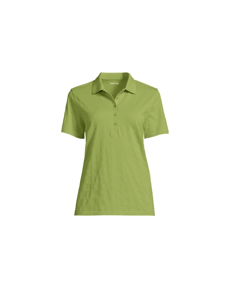 Lands' End Piqué-Poloshirt, Damen, Größe:44-46 petite, Grün, Baumwolle, by Grün