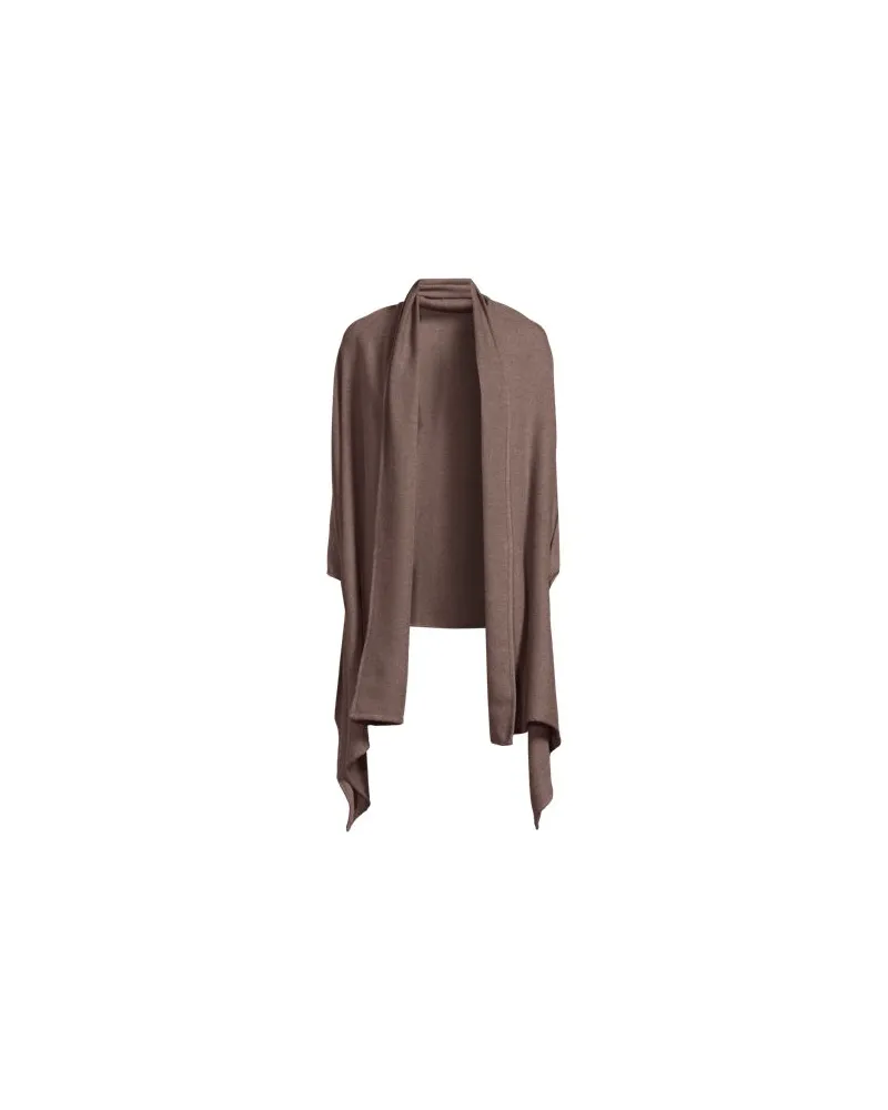 Lands' End Großer CashTouch Cape-Schal, Damen, Größe:null regular, Braun, Polyester, by Braun