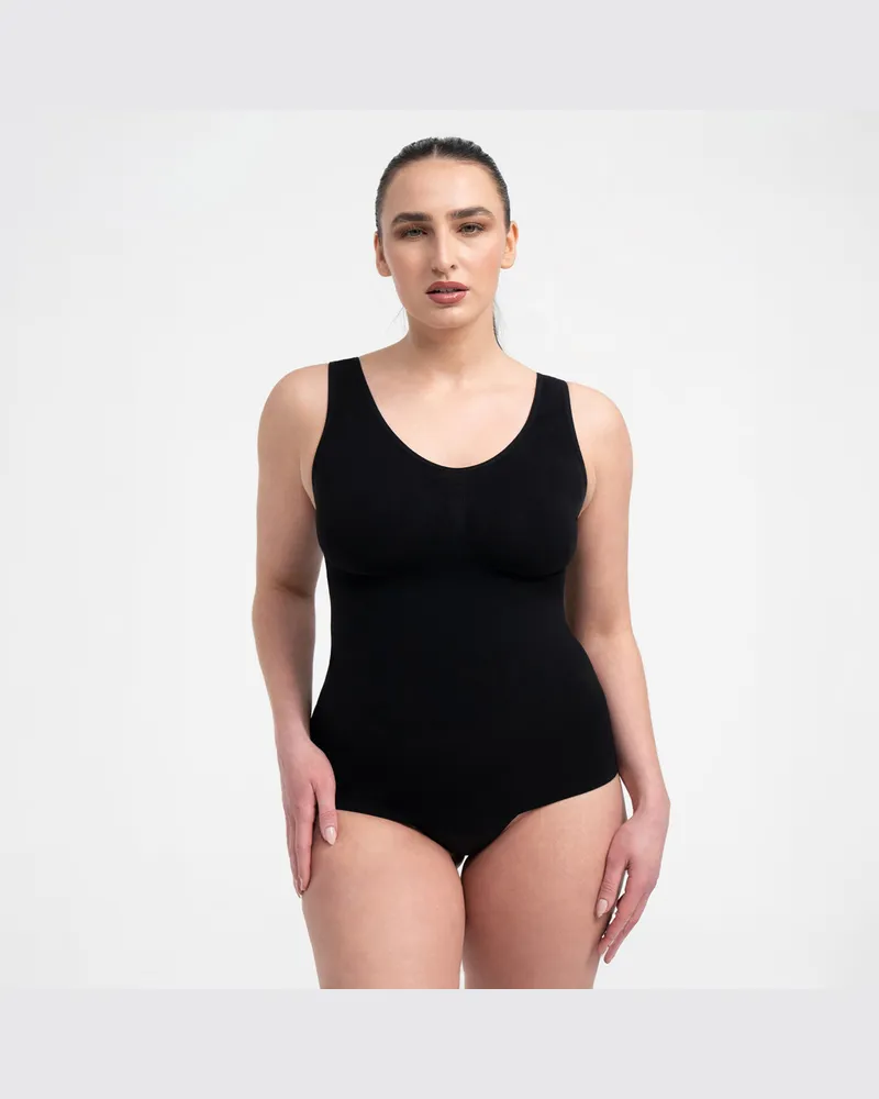 creamy fabrics Shaping Unterhemd - Schwarz / 4XL 