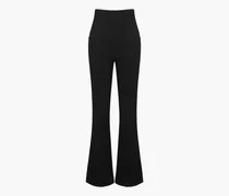 Cotton Flared Bootcut Leggings - Burgundy Dark / XS