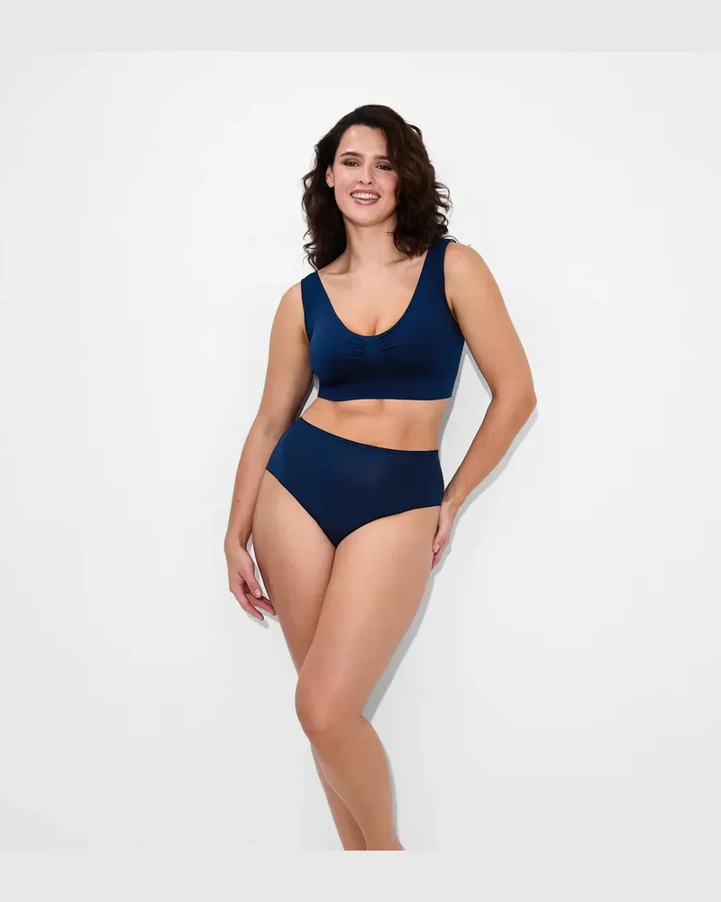 creamy fabrics High-Waist Slip | 3er Pack - Navy Blue / L 
