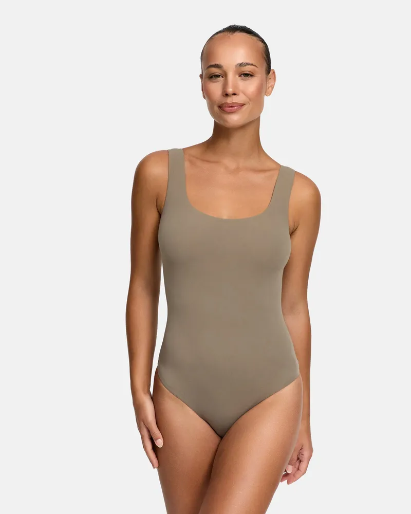 creamy fabrics Low Back - Body (#2) - Taupe / XS 