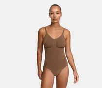 Bodysuit Sculpting Shapewear mit String (#2) - Caramel / 2XL