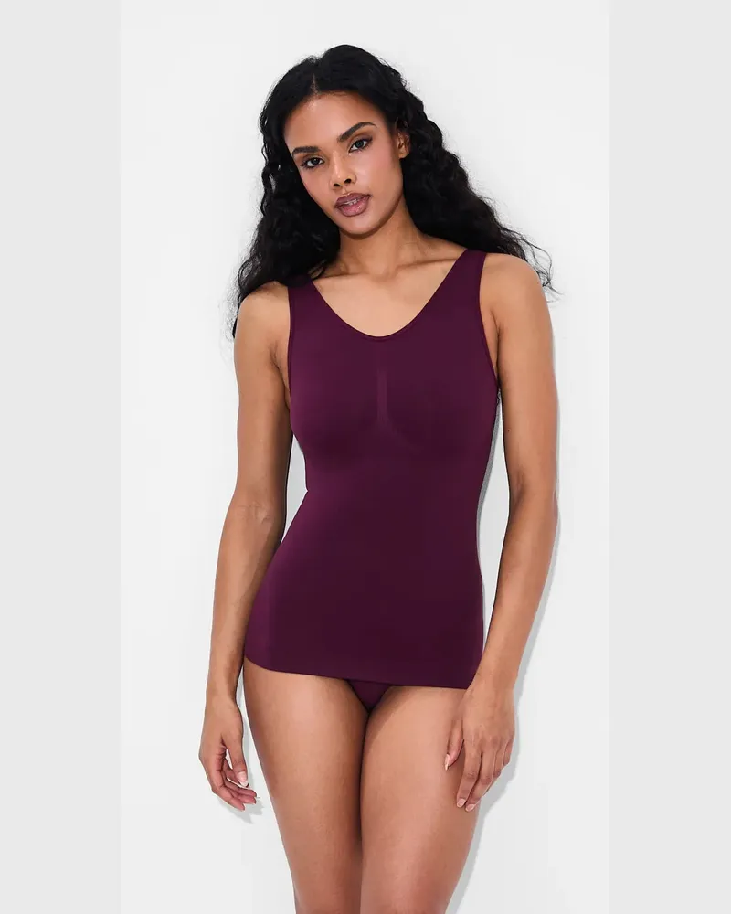 creamy fabrics Shaping Unterhemd (#2) - Burgundy / M 