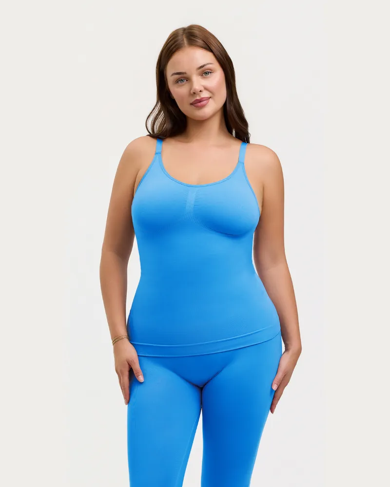 creamy fabrics Shaping Unterhemd - Silver Lake Blue / M 
