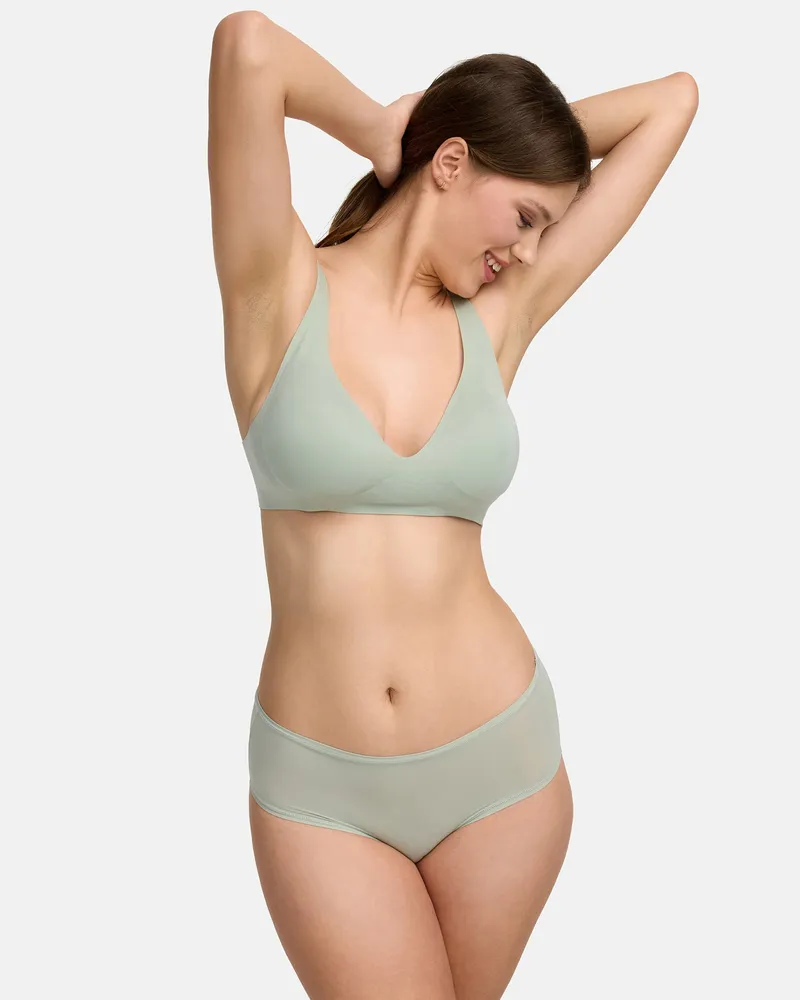 creamy fabrics Slip | 3er Pack - Sage Green / S 