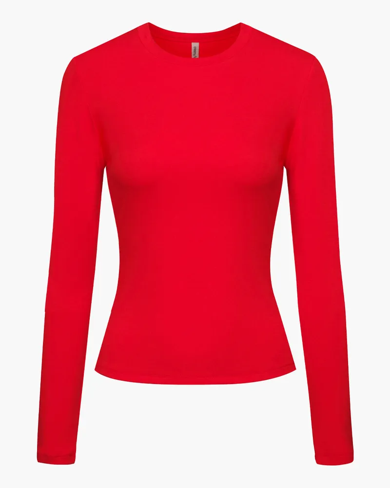 creamy fabrics Cotton Longsleeve - Fire Red / XS 