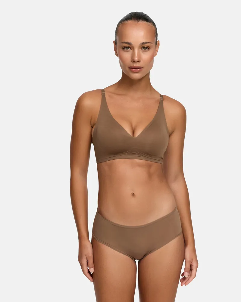 creamy fabrics Comfort Push-Up BH (#2) - Caramel / XS 