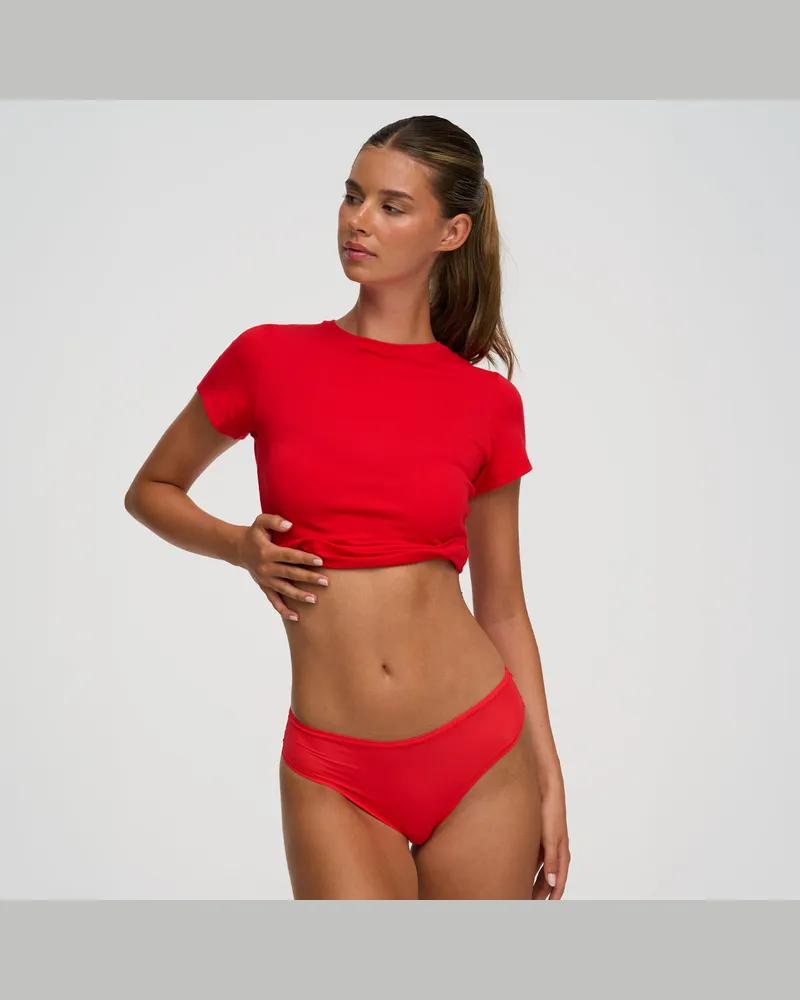 creamy fabrics Tanga | 3er Pack - Fire Red / S 