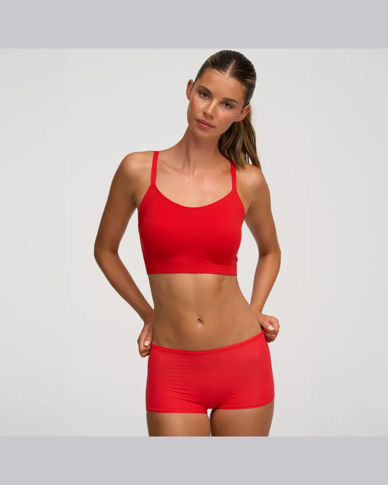 creamy fabrics Scoop Neck BH - Fire Red / L 