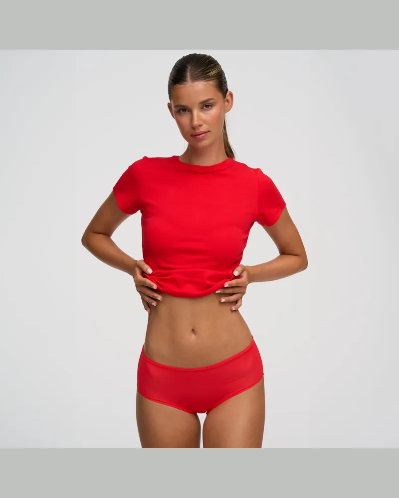 creamy fabrics Slip | 3er Pack - Fire Red / M 