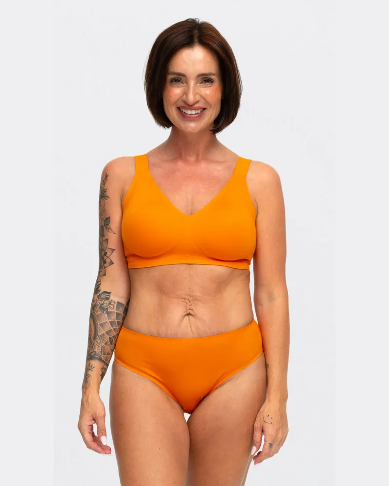 creamy fabrics Comfort Push-Up BH (#2) - Sunset Orange / M 
