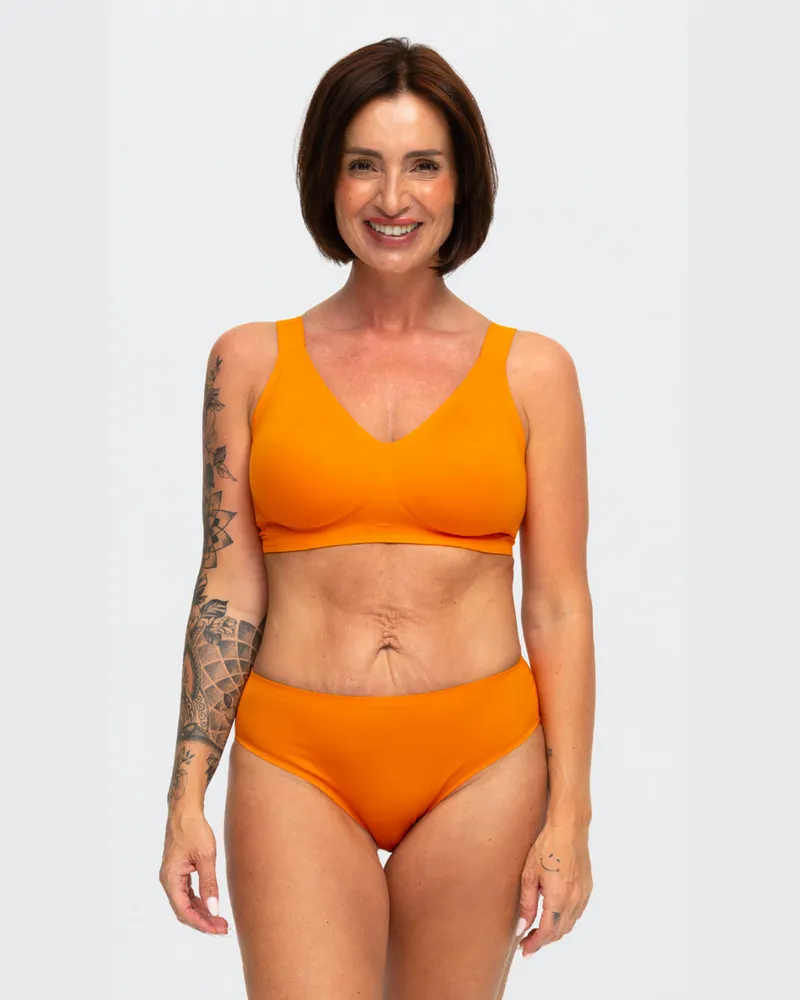 creamy fabrics Comfort Push-Up BH (#2) - Sunset Orange / M 
