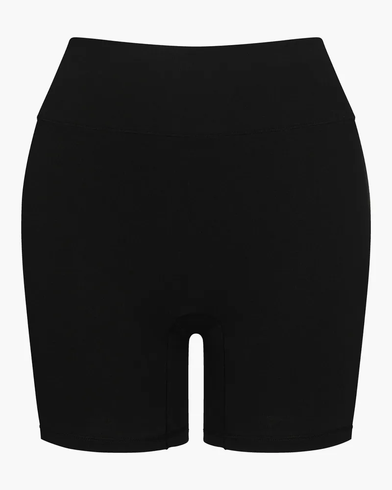 creamy fabrics Cotton High-Waist Shorts - Schwarz / XS 