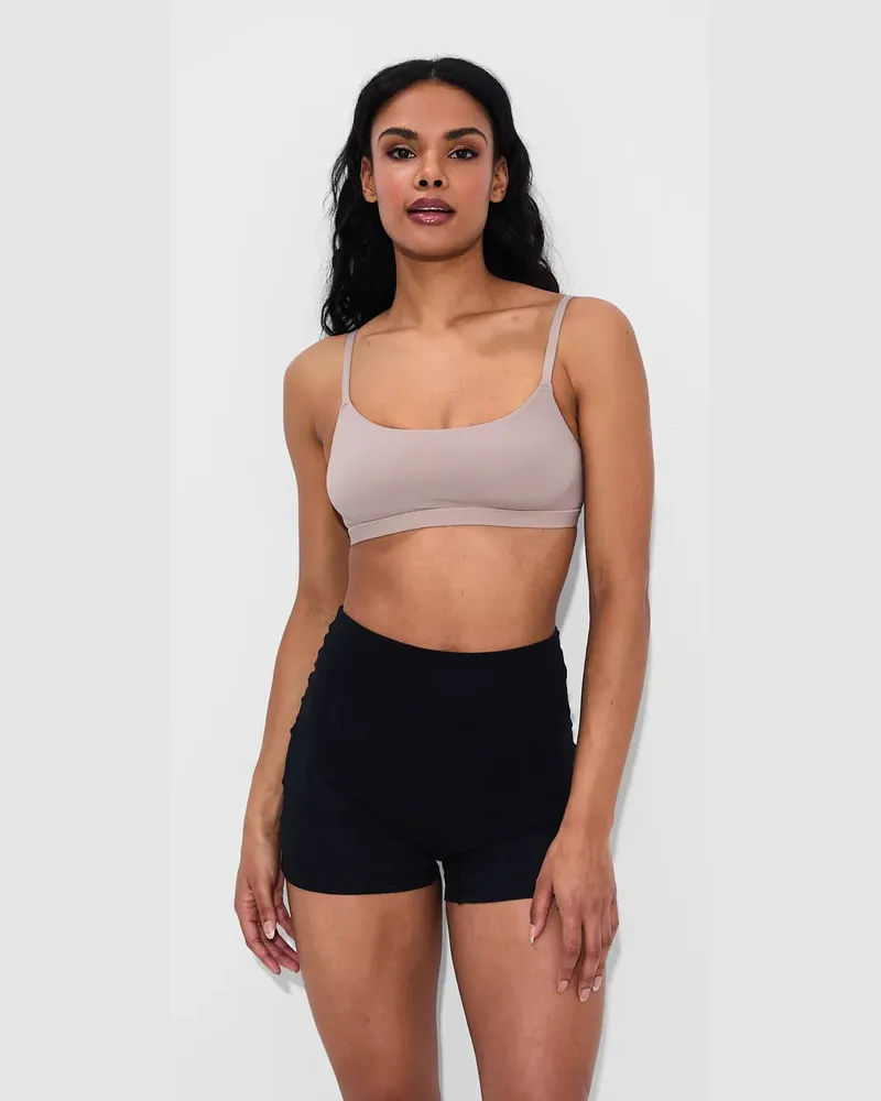 creamy fabrics Scoop Bralette - Rose Wood / 3XL 