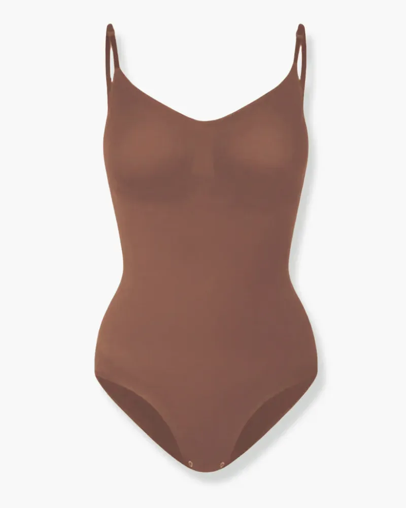 creamy fabrics Bodysuit Sculpting Shapewear - Braun / L 