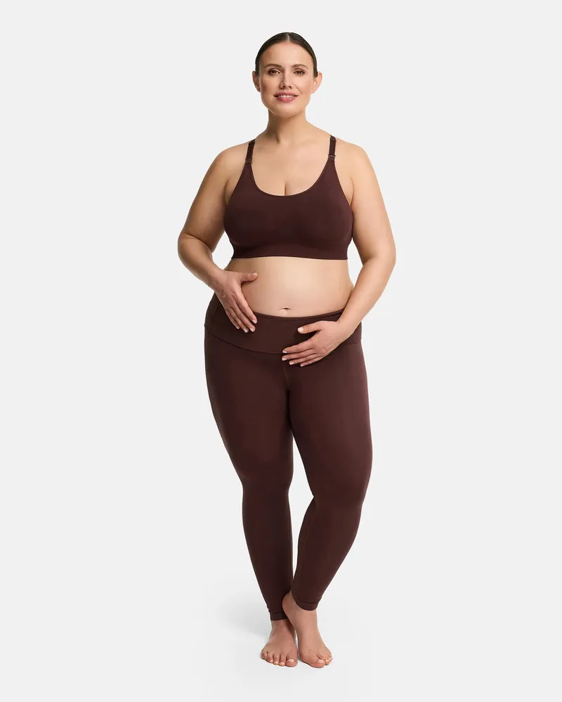 creamy fabrics Seamless Still-Bh mit Rückenstütze - Braun / 2XL 