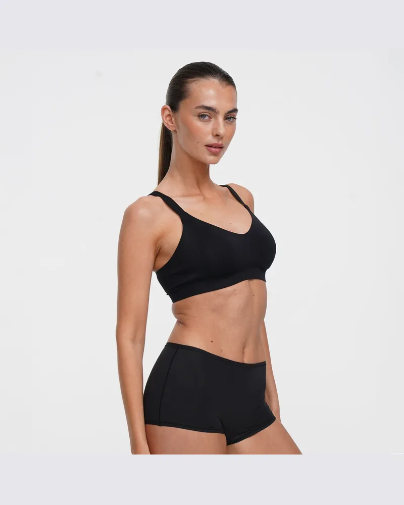 creamy fabrics Seamless Compact Push-Up BH - Schwarz / 2XL 