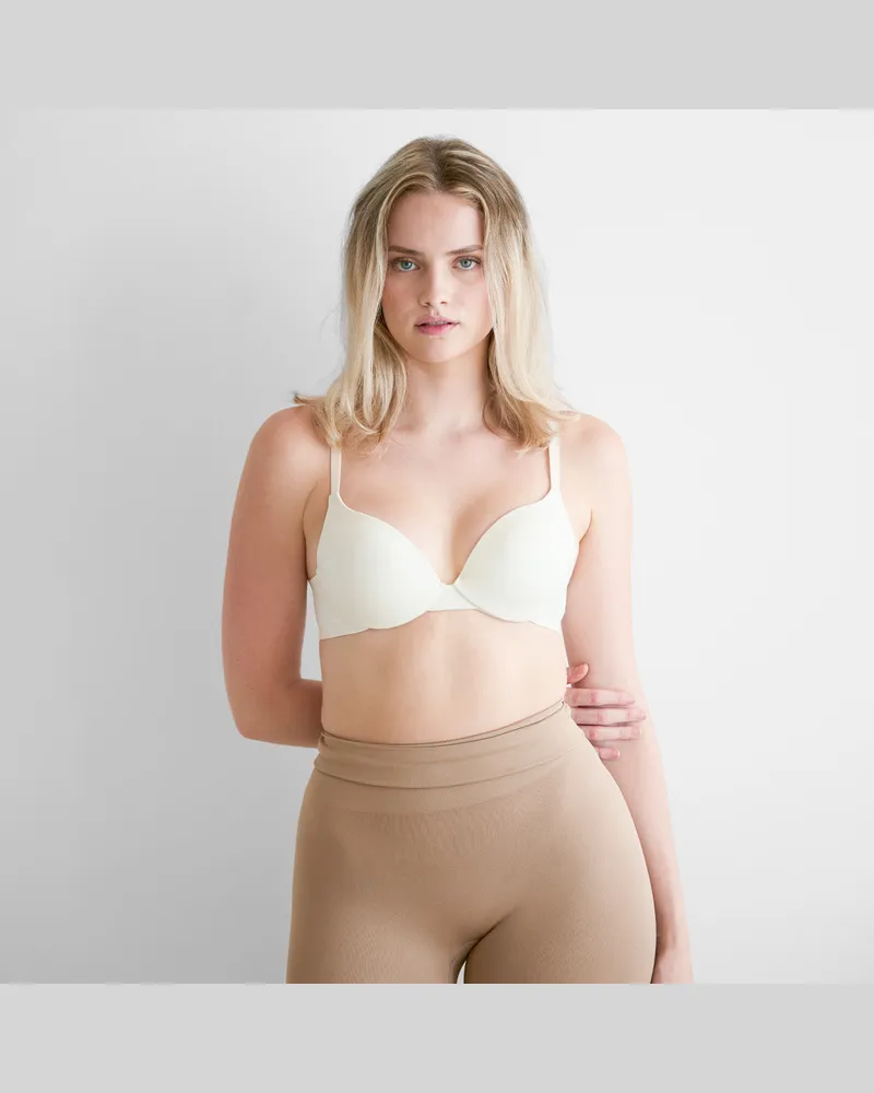 creamy fabrics Vorgeformter Push-up-Bügel-BH - Weiß / 75C 
