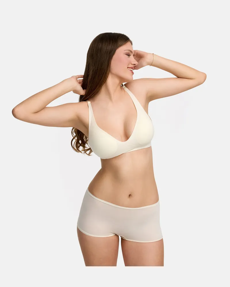 creamy fabrics Slip | 3er Pack - Weiß / XL 