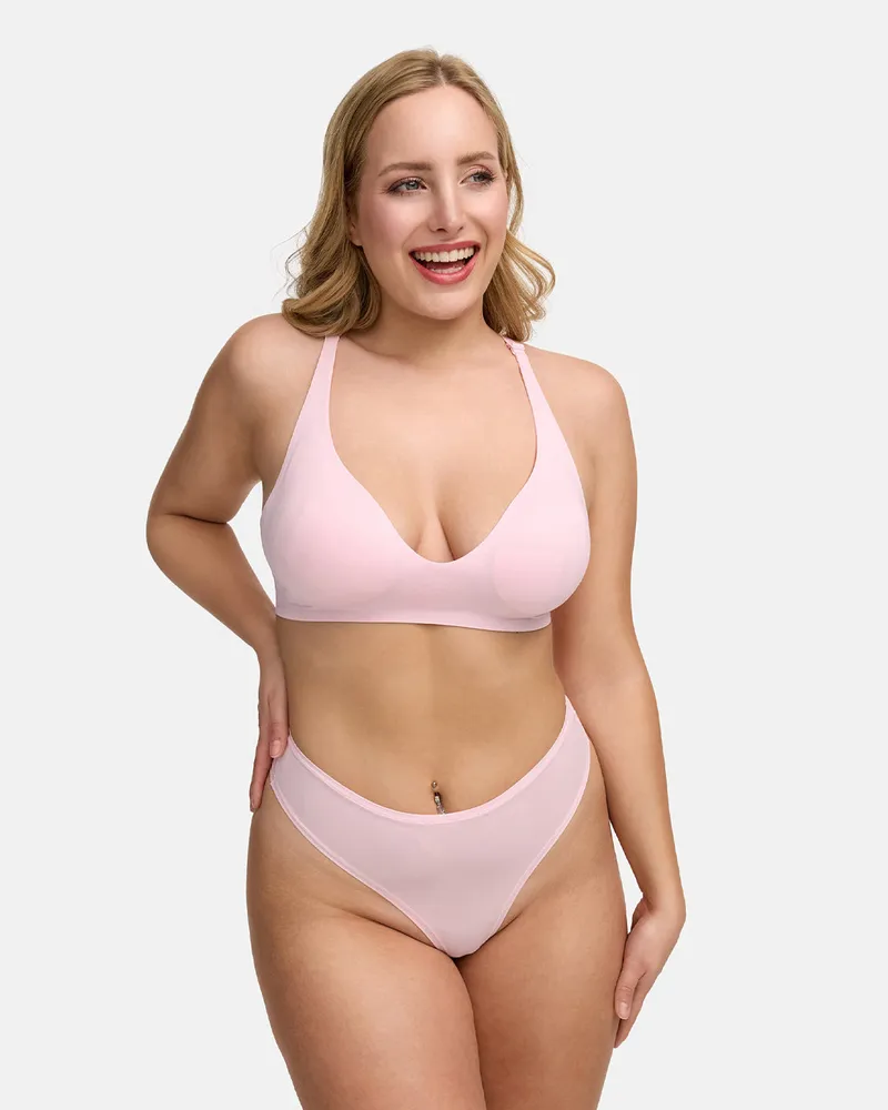 creamy fabrics Tanga | 3er Pack - Baby Pink / 3XL 