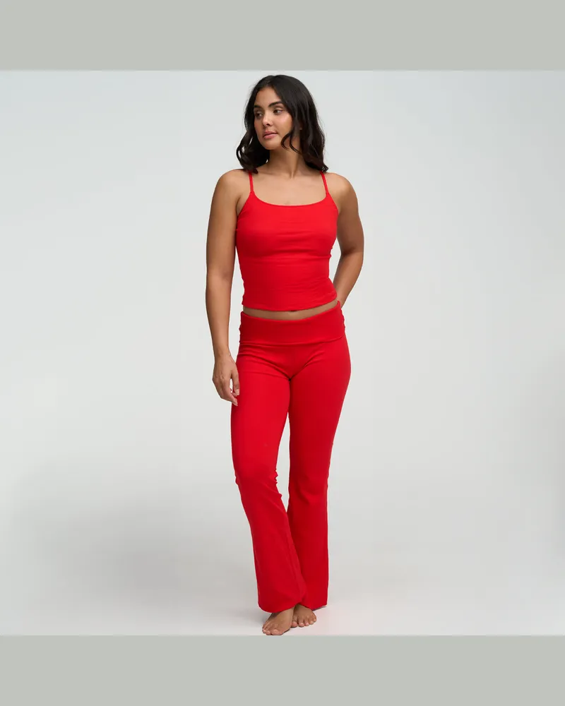 creamy fabrics Cotton Cami-Top - Fire Red / 3XL 