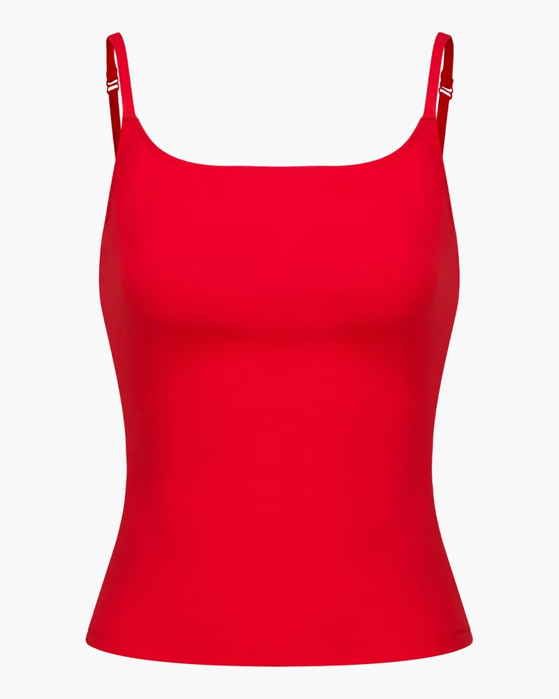 creamy fabrics Cotton Cami-Top - Fire Red / 3XL 