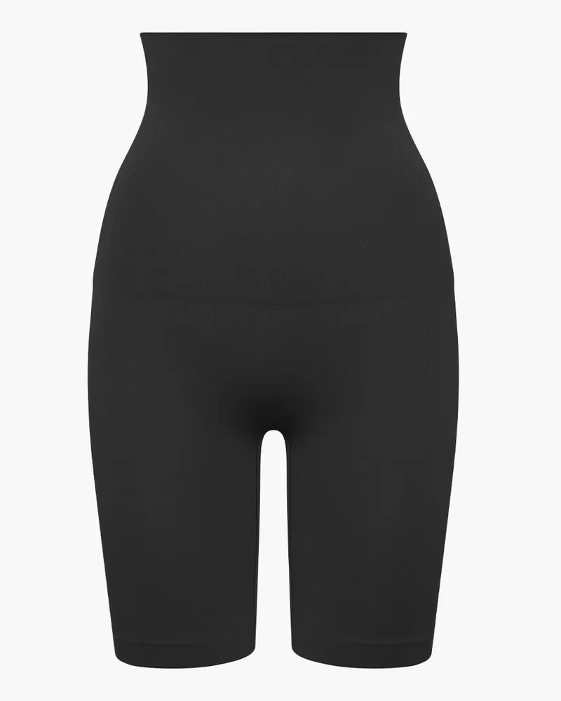 creamy fabrics High Waisted Shaping Shorts - Schwarz / 3XL 