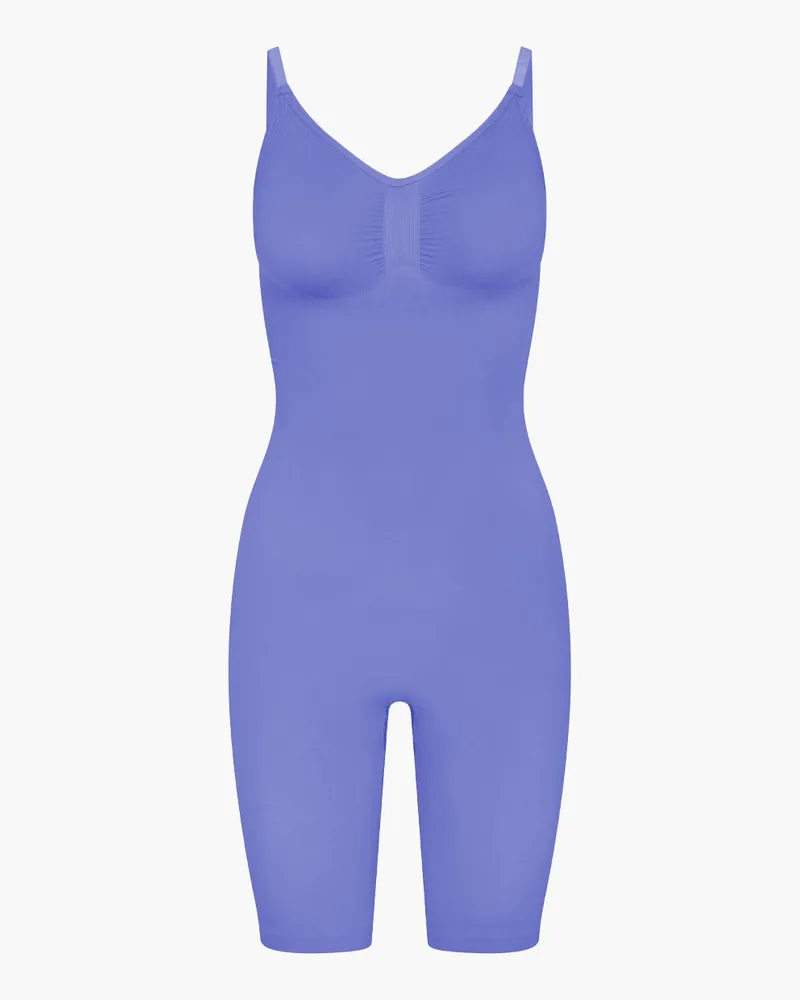 creamy fabrics Bodysuit Sculpting Shapewear mit Shorts (#2) - Soft Violet / 5XL 