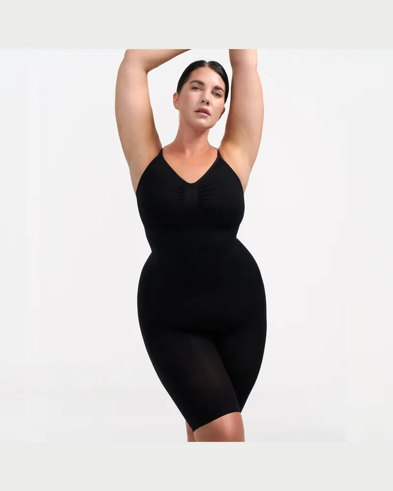 creamy fabrics Bodysuit Sculpting Shapewear mit Shorts - Medium Shape - Schwarz / XL 