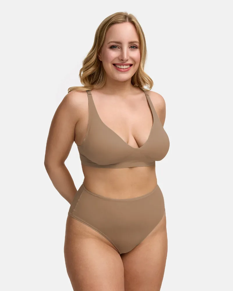 creamy fabrics High-Waist Slip | 3er Pack - Beige / XS 