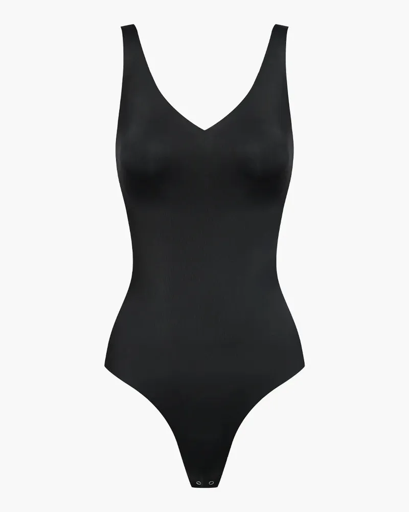 creamy fabrics Shiny Sculpting String-Body - Leopard / S 