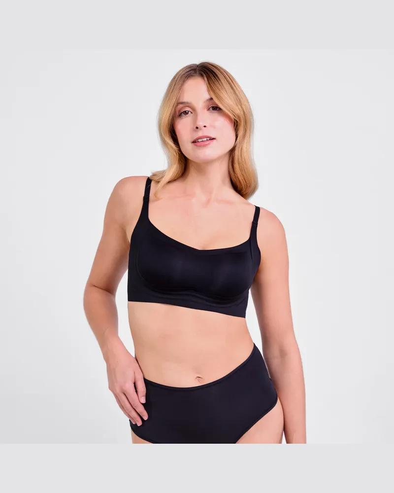 creamy fabrics Compact Comfort BH - Schwarz / S 