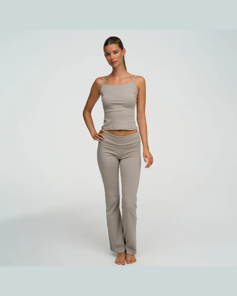 creamy fabrics Cotton Cami-Top - Ash Grey / 3XL 