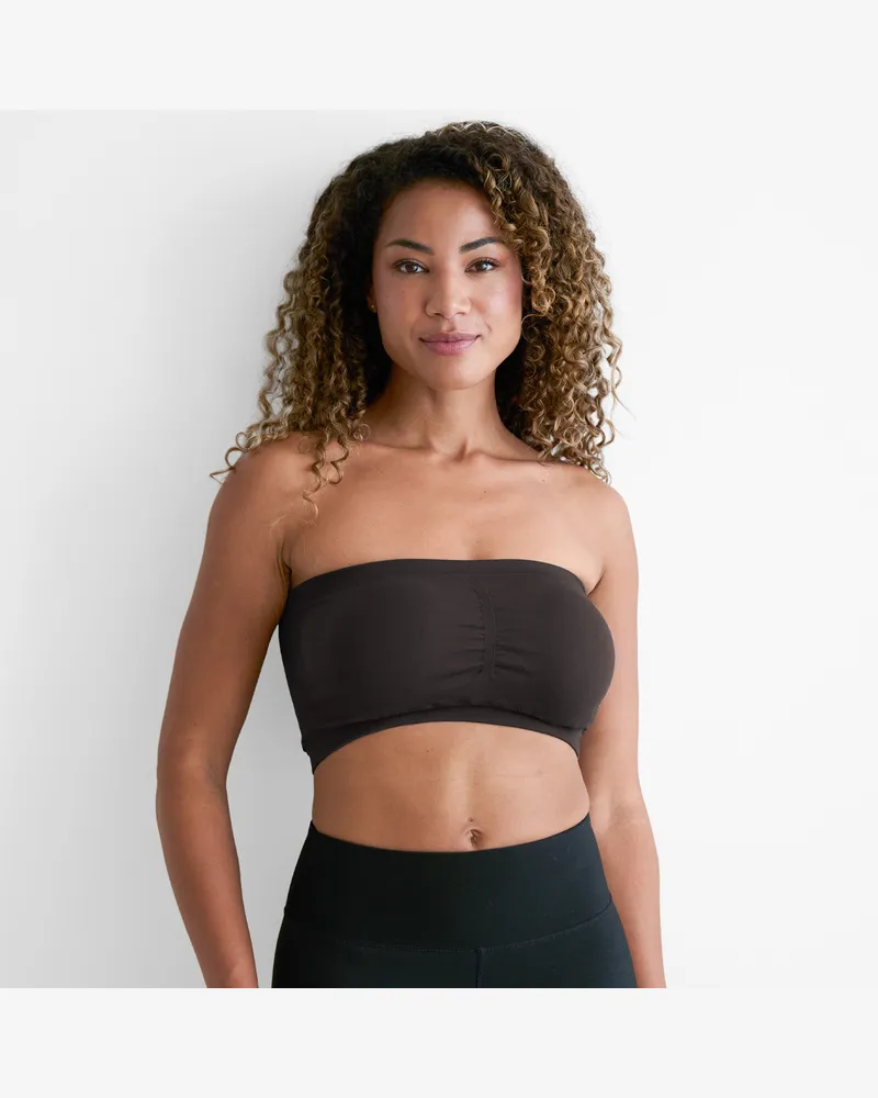 creamy fabrics Bandeau-BH - Secret Sale - Ash Brown / XL 