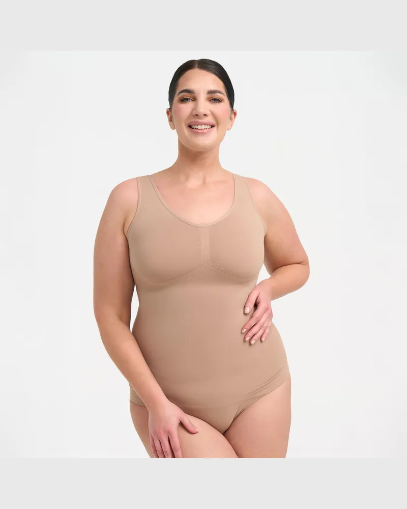 creamy fabrics Shaping Unterhemd - Beige / XS 