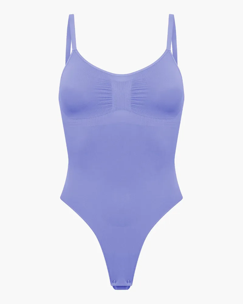 creamy fabrics Bodysuit Sculpting Shapewear mit String (#2) - Soft Violet / XL 
