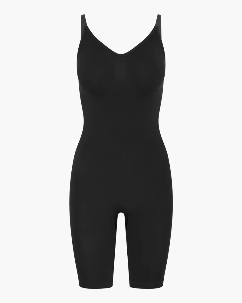 creamy fabrics Bodysuit Sculpting Shapewear mit Shorts - Schwarz / 4XL 