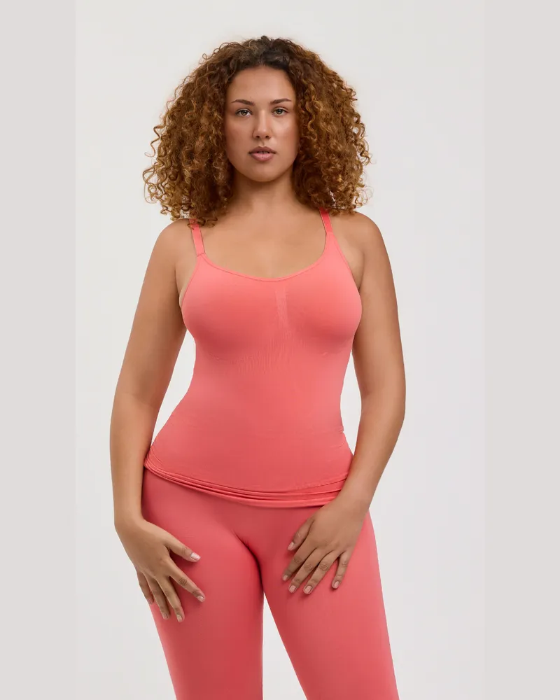 creamy fabrics Shaping Unterhemd - Coral / 4XL 