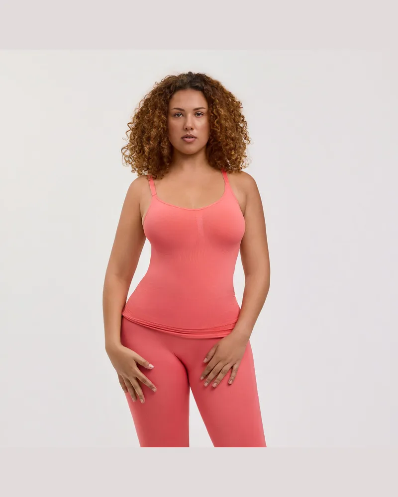 creamy fabrics Shaping Unterhemd - Coral / S 