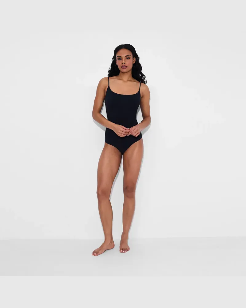 creamy fabrics Cami Bodysuit String - Secret Sale - Schwarz / M 