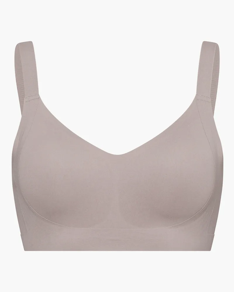 creamy fabrics Seamless Compact Push-Up BH - Dark Taupe / XL 