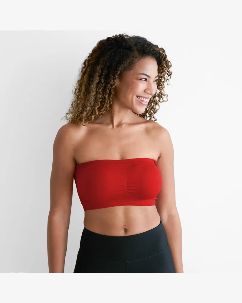 creamy fabrics Bandeau-BH - Rot / XS 