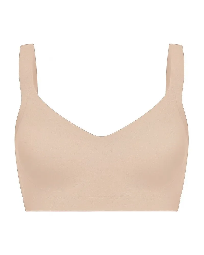 creamy fabrics Seamless Compact Push-Up BH - Beige / M 