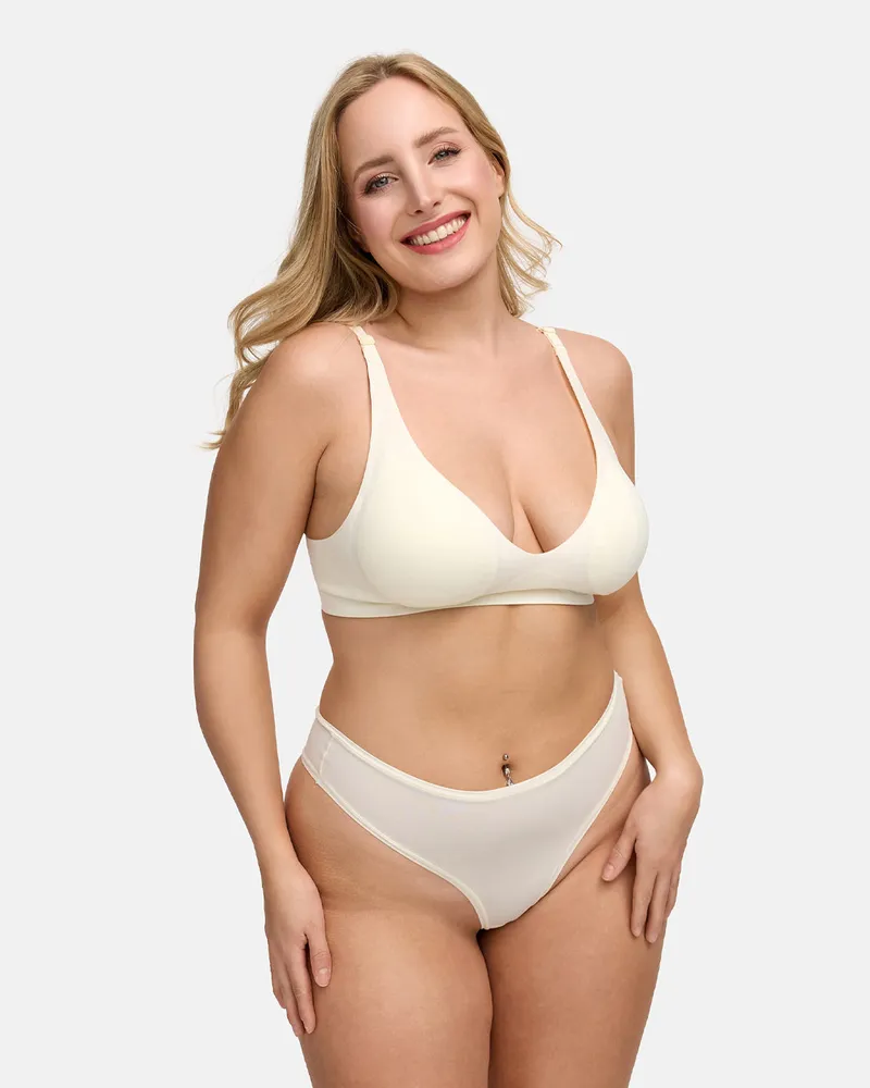 creamy fabrics Tanga | 3er Pack - Off-White / 3XL 