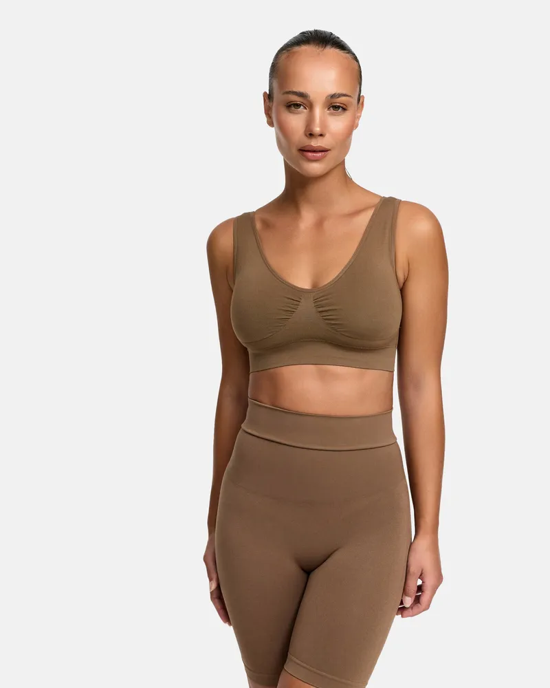 creamy fabrics Comfy Bra - Caramel / XL 