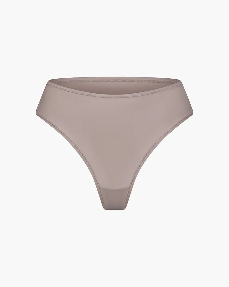 creamy fabrics Tanga | 3er Pack - Dark Taupe / M 
